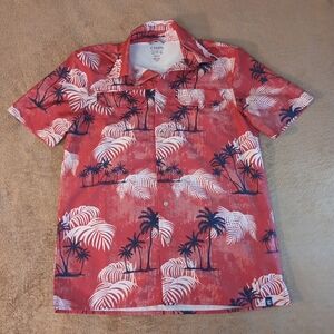 Chaps men's size small Hawaiian shirt sun protection moisture wicking